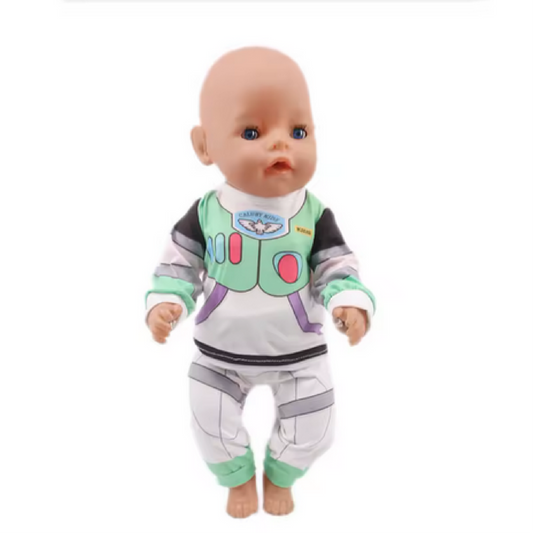 Puppenkleidung 35-45cm Babyborn 2er set Buzz Toy Story Kostüm Outfit Re Born Baby