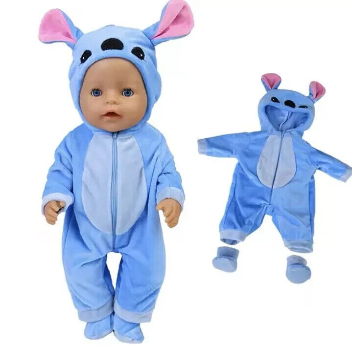 Stitch Jumpsuit für 43cm Puppen